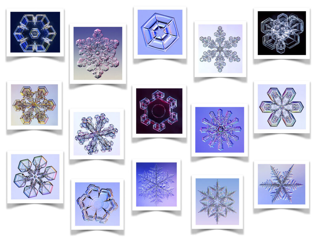 tavola cristalli neve Ph. archivio Miravalle Neve da leggere