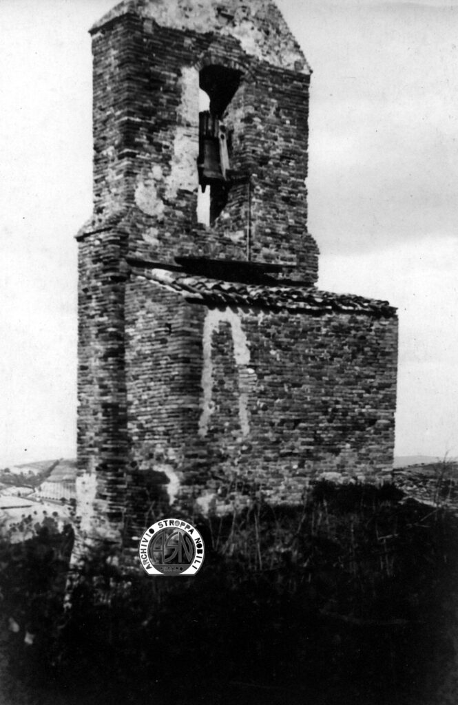 La torre campanaria di Montegaudio nel 1930 1 Storia e storie scritte nel territorio: lo sguardo dello storico