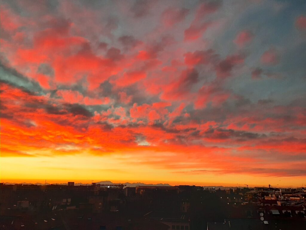 Tramonto settembre 2024 Tra-monti dalla città