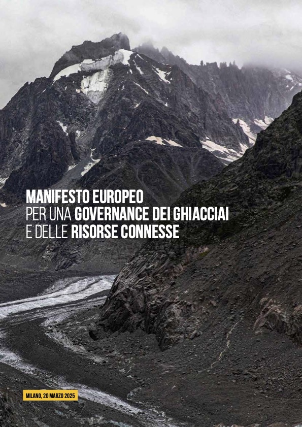 2025.03.20 GM ghiacciai manifesto ITA Il messaggio di una foto di 27 anni fa: agire subito per i ghiacciai
