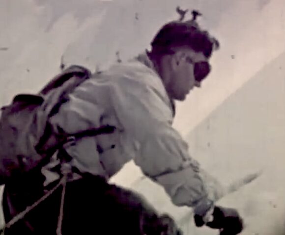 Gasparotto di profilo. Arch. Modisca Gasparotto, alpinista tra quelli che scelsero di "andare in montagna" da partigiano