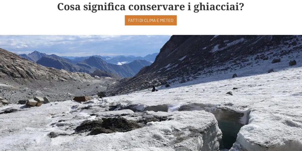 Screenshot 2025 04 01 alle 14.15.15 Il messaggio di una foto di 27 anni fa: agire subito per i ghiacciai