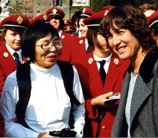 Junko Tabei e Destivelle Uno scatto un ricordo: Maurice Herzog e Tabei Junko